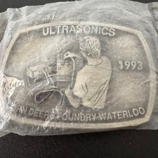 John Deere Foundry Waterloo Ultrasonics 1993 Limited Edition Belt Buckle  208