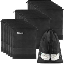 18 Pack Shoe Bags for Travel, Large Travel Packing with Clear...