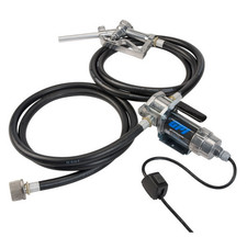 GPI G8P 12V DC 8 GPM Portable Fuel Transfer Pump w/ Manual Nozzle