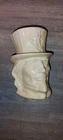 McCoy Pottery Uncle Sam Head Vase Planter White Vintage 7.25" High