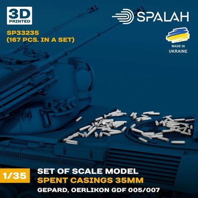SPALAH 33235 1:35 Spent casings 35mm Gepard Oerlikon GDF 005/007 167 pcs
