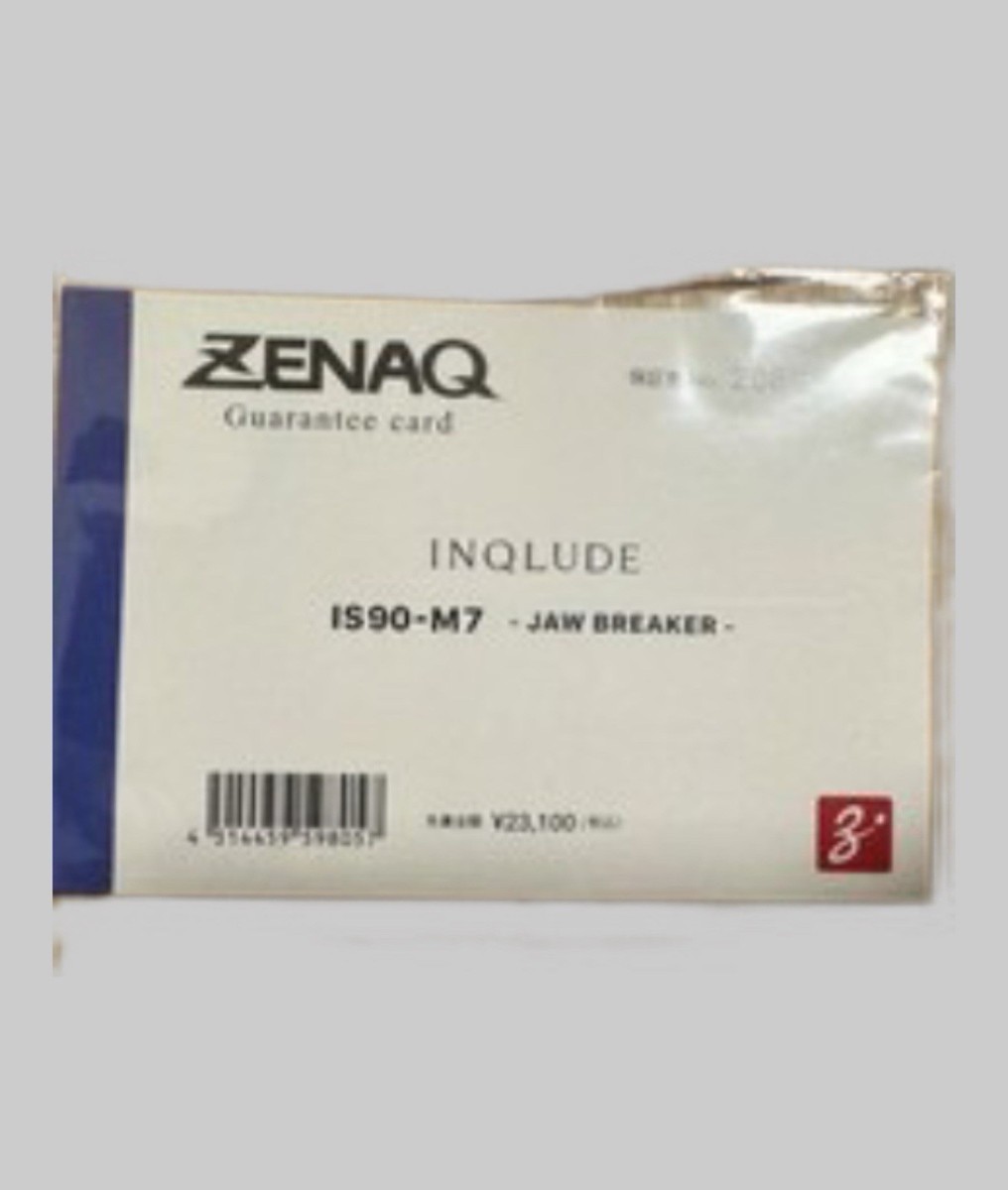 Zenaq INQLUDE IS90-M7 – JAW BREAKER (RG) ☆almost unused