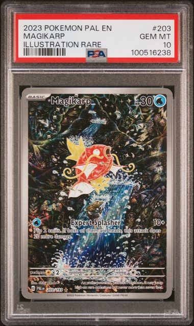 Pokemon Magikarp Paldea Evolved Illustration Rare #203 PSA 10 Gem Mint