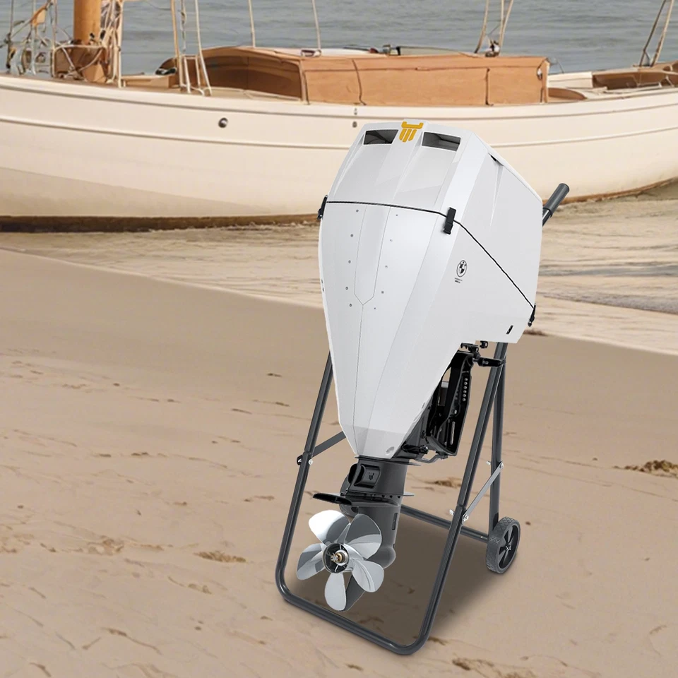 70kg Heavy Duty Outboard Boat Motor Stand Carrier Carts Dolly Trolley Transport Foto 4 de 4