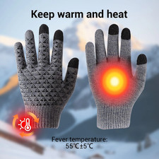 Rechargeable Heated Gloves Electric Hand Warmers Windproof Thermal Winter