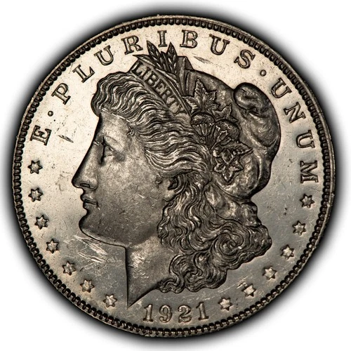 1921 $1 Morgan Silver Dollar - Rare Proof-Like - UNC - SKU-D7431