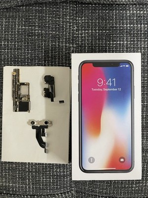 Apple iPhone x 256GB Logicboard Mainboard Platine Defekt + Faceid Kamera