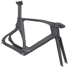 Unbranded Carbon TT Frameset Module MEDIUM Black Direct Mount Rim Brake 700c QR