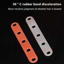 10Pcs Pink/Blue Perm Silicone Band Heat Resistant Traceless Digital Cold Rods