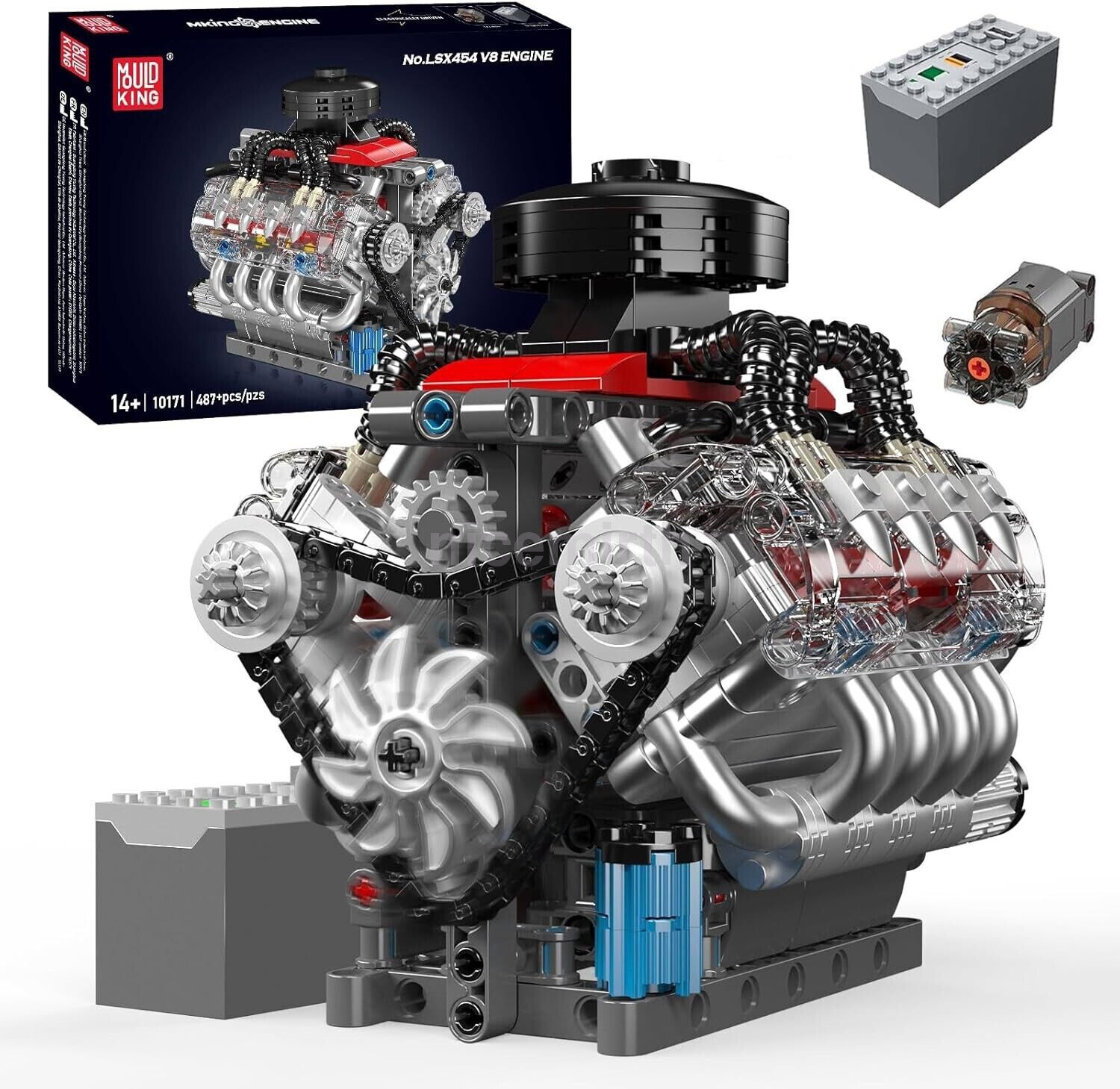- 487 Pcs Build Your Own Visible Model Engine