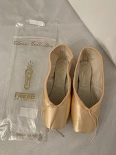 NIB! Freed Classic Pointe Shoes Pink 4.5 X Maker Stamp 'W' Deep Vamp