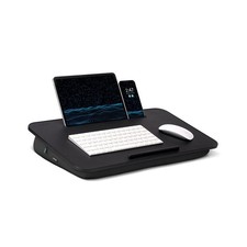 Portable Cushioned Lap Desk Built-in Phone  Tablet Slot WFH Essential