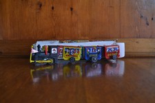 Vintage Zig-Zag comic express wind-up train - tin litho with box - Korea