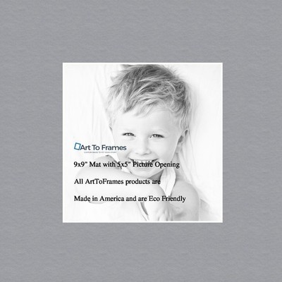 ArtToFrames Custom Silver Picture Photo Frame Mat Matting Board