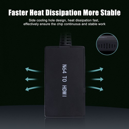 N64 To HDMI Adapter Converter + HD Cable For Nintendo 64 Gamecube Super NES SNES - Picture 5 of 12
