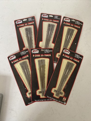 Atlas N Scale Code 55 Track Right Turnout 7 Item 2053 Lot Of 6 EBay Atlas N Scale Code 55 Track Right Turnout 7 Item 2053 Lot Of 6 EBay