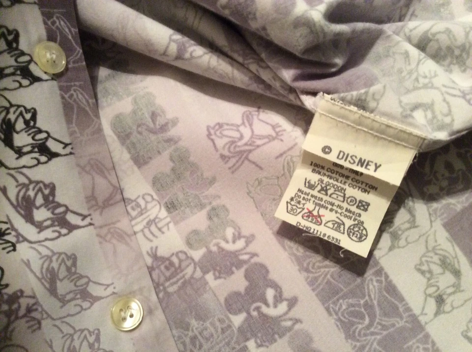 Camisa preta designer de história ICEBERG Mickey Mouse edição limitada colecionadores M - Imagem 4 de 4