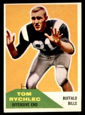 1960 Fleer Football #85 Tom Rychlec EX/MT
