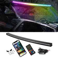 50inch Curved LED Work Light Bar RGB Chasing For Kawasaki Teryx 750 800 KRX 1000