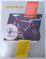 ~ 80's Guerciotti Road Bicycle Catalog Carbonio GLX 7800 Campagnolo C Record ~