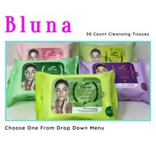 Bluna Makeup Remover Tissue Cleansing Wipes Facial Make-up Towlette 30 Sheets