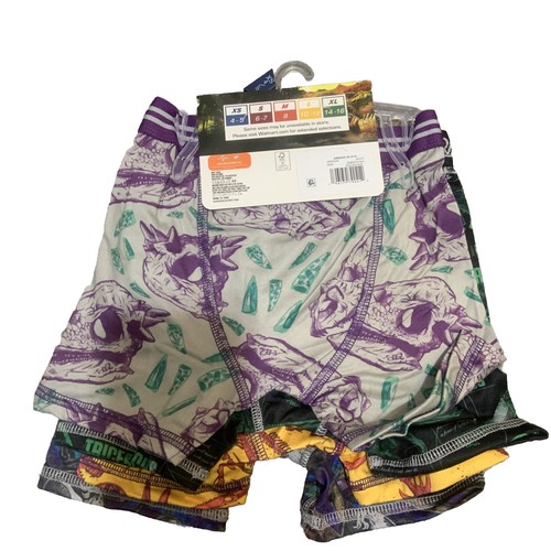 Bioworld Jurassic World Boys Athletic 4 Pack Boxer Briefs XS(4-5) - Picture 6 of 9