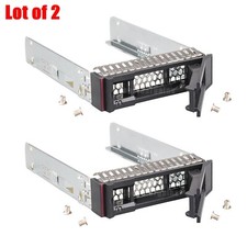Lot of 2 Lenovo 2.5" SAS SATA Hard Drive Tray Caddy for ST250 ST550 SR550 SR650