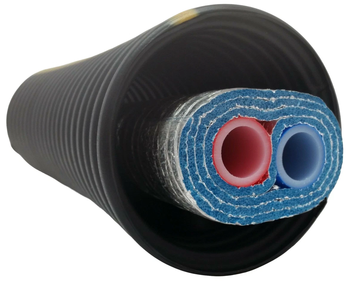 Outdoor Wood Boiler Tripple Wrap Insulated 1u0026#034; Non O2 Barrier Pex Tubing -Pipe | eBay