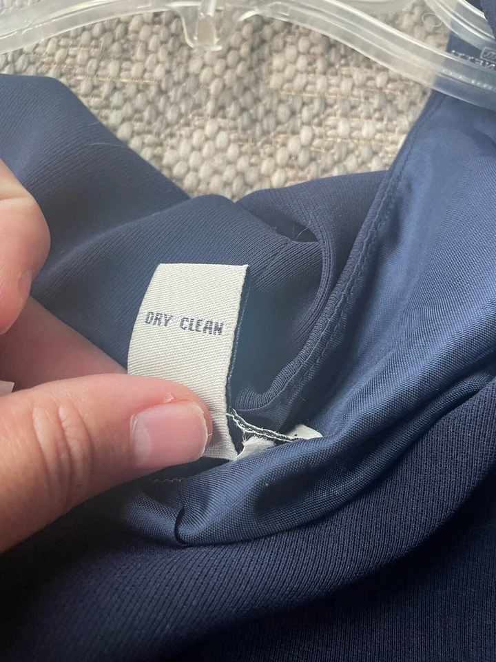 Amanda Smith Womans Suits 18W PLUS SZ VEST TOP NAVY SLVLS blouse lined WORKCORE  - Image 4 of 4