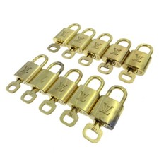 Louis Vuitton Padlock  Key Bag Accessories Charm 10 Piece Set Gold 20658