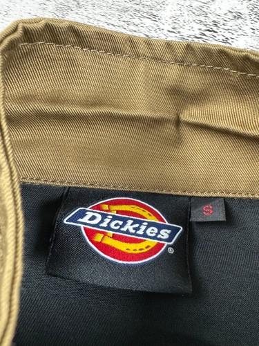 De colección Dickies Marrón Negro Ropa de Trabajo Streetwear Rap Light Chaqueta Harrington - Imagen 9 de 12