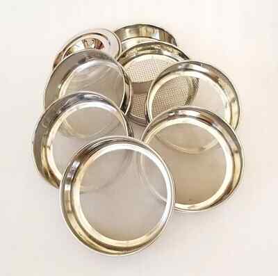 SS Sieves Heavy Gauge Standard Testing Set of 7 With Lid & Pan with free shiping