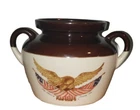 Vintage McCoy Eagle Bicentennial 76 Baked Bean Pot  National Gallery of Art DC