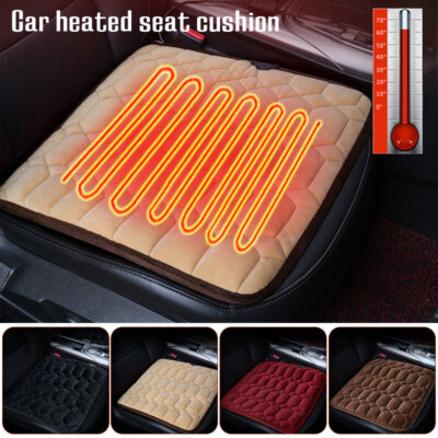 cigarette lighter heating pad Car Plush Seat Heating Pad Cushion Cigar Lighter/USB Socket Heater Pad  Universal