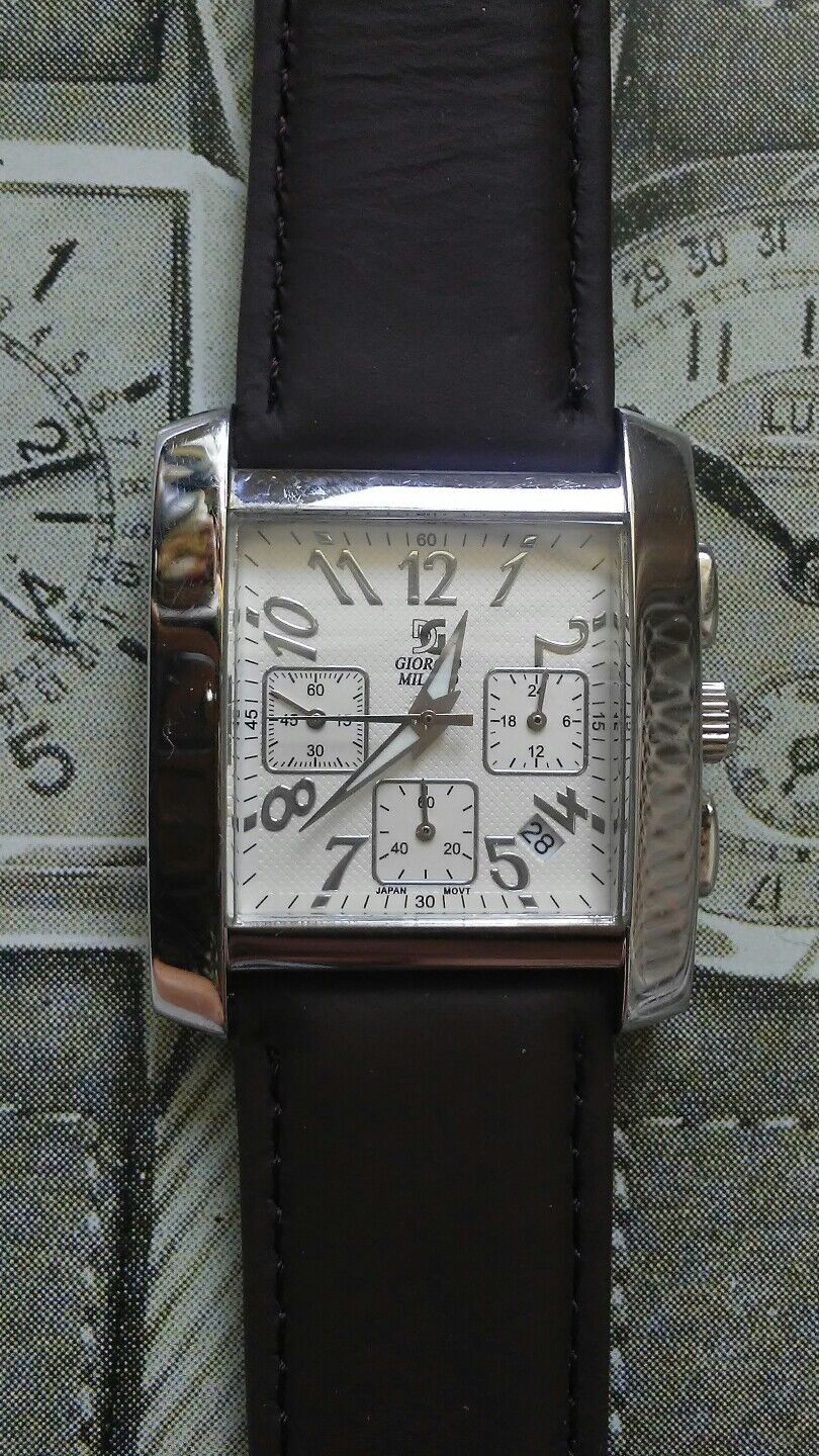 Beautiful GIORGIO MILANO Chronograph Stainless Steel Wrist Watch