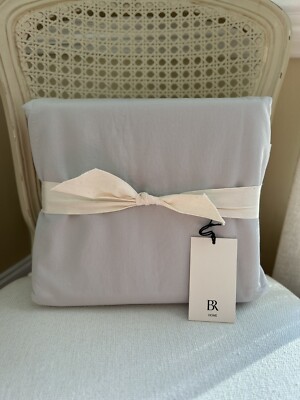Banana Republic Home Egyptian Cotton KING Duvet Cover Vapor Light Gray NWT OB