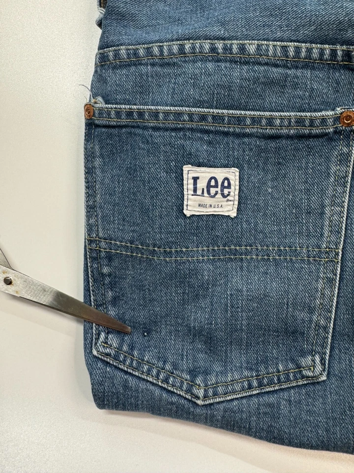 Lee Boss Of The Road 88 Jeans 70s Denim Loggers USA UNION Made Fit 27x28 VTG - Image 4 of 4