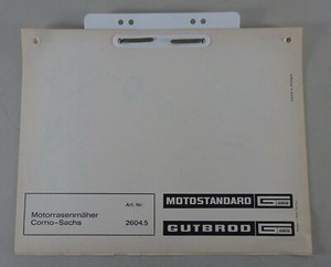 Teilekatalog / Ersatzteilliste Gutbrod Motorrasenmäher Como-Sachs
