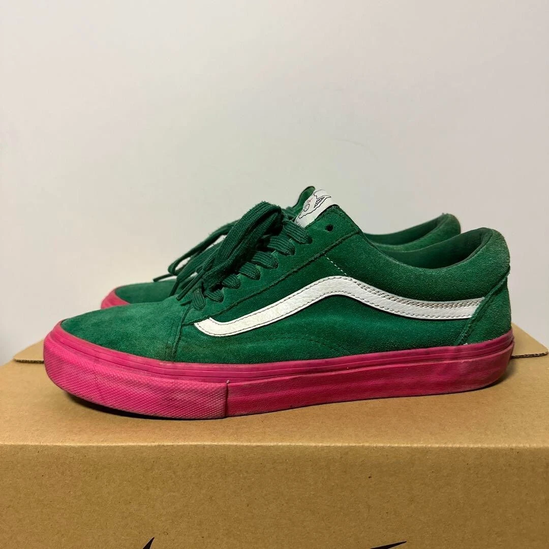 Vans green cheap pink