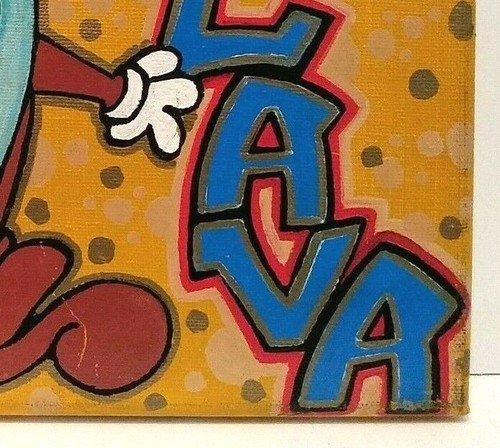 GRAFFITI LEGEND LAVA I & II aka STRAIGHTMAN URBAN STREET ART "TAZ" CANVAS OOAK - Picture 8 of 9