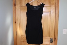 Express Women's Black Square Neck Side Zip Sheath Dress - Size 8 NWT