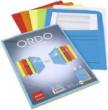 Elco Sichtmappen, Packung mit 10 Mappen + Linienaufdruck, 220x310 mm, 120g, 5 x