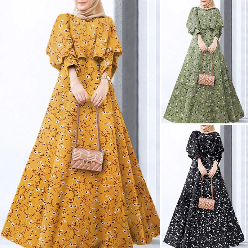 Baju floral shop maxi dress