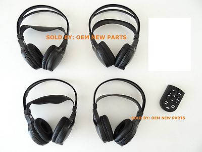 FORD MERCURY 4 (Four) Wireless DVD Infrared Headphones Headset with Remote 