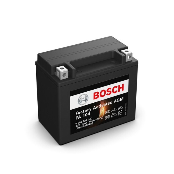 Motorradbatterie Bosch FA104 YTX12-BS 12V 10AH 180A-image