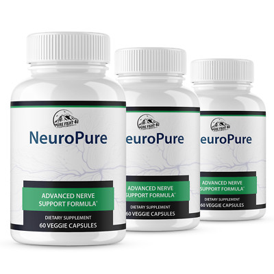 Neuro Pure Advanced Nerve Formula Supports Brain Health & Function - 3 Bottles