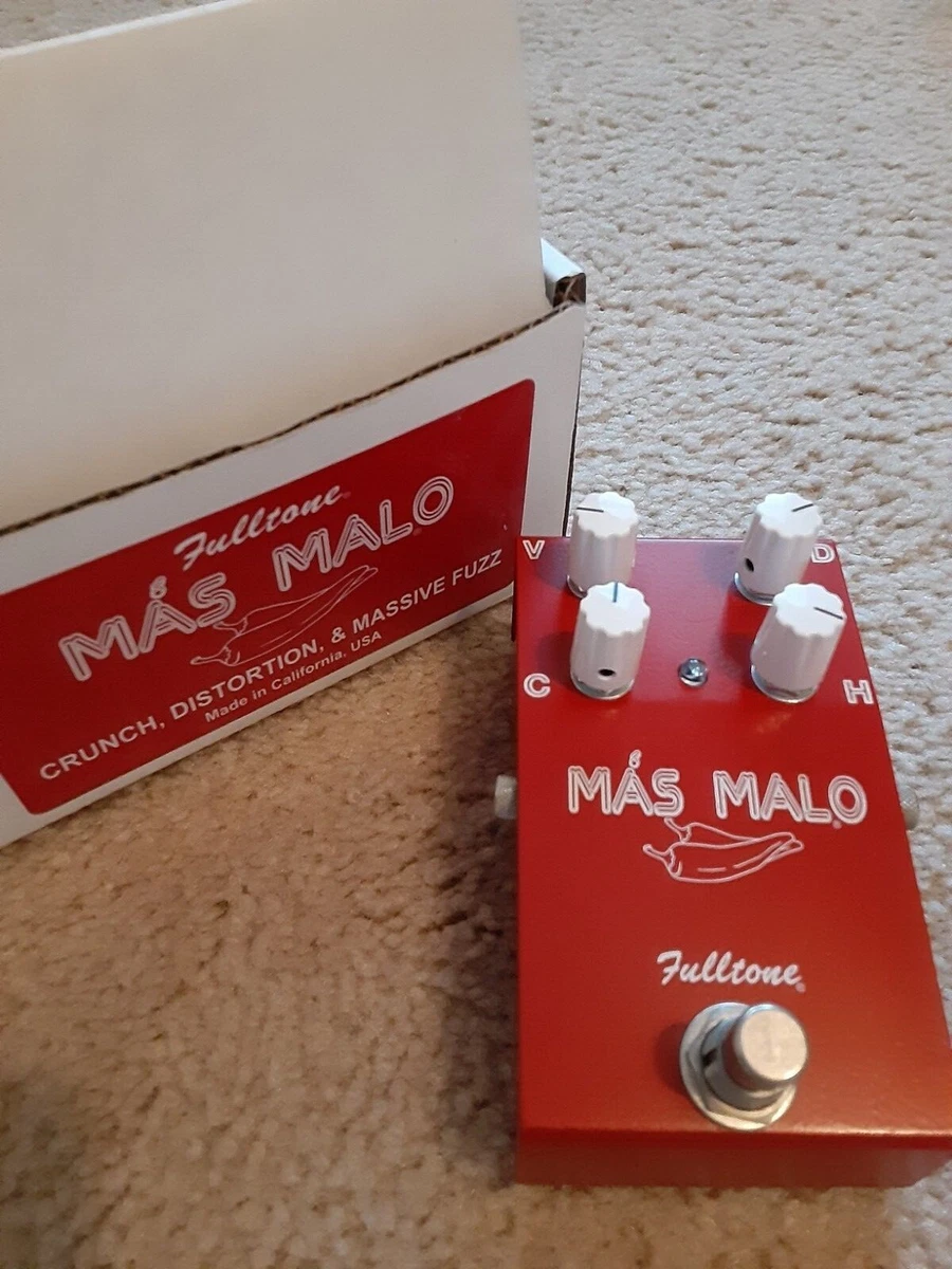 Fulltone Mas Malo Distortion Fuzz Overdrive Guitar Pedal With Box