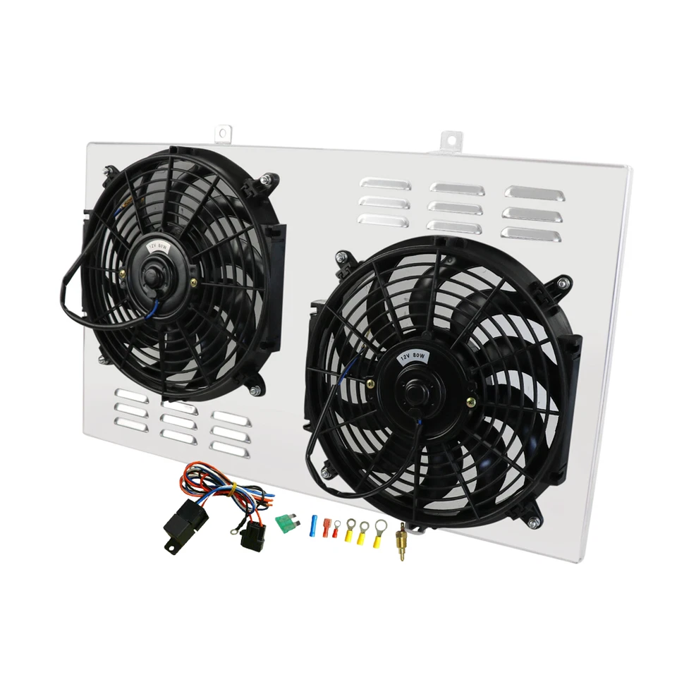 Electric Radiator Fan+Shroud+Relay For 67-72 CHEVY C/K 10 20 30 GMC TRUCK PICKUP Foto 3 de 4