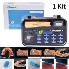 Kit Sistema Guida Impianto Dentale Stampo Termoplastico Dischi Localizzatore Posizionamento