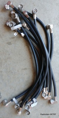 Coaxial cable jumper RG-214 with N male connectors RG214 x10 TEN cables